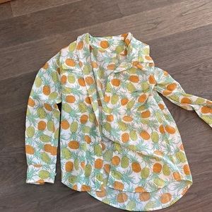 Equipment pineapple blouse sz xs